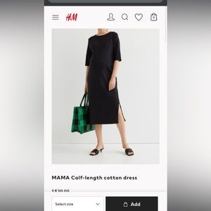 H&M maternity cute and simple black dress